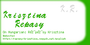krisztina repasy business card